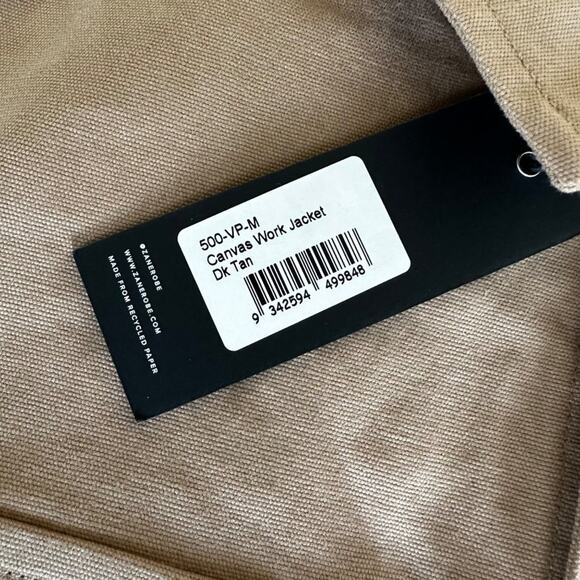 Zanerobe Canvas Work Jacket in Dark Tan - Picture 3 of 6